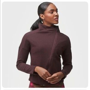 Adidas by Stella McCartney Heartracer Moto Jacket Heather Burgundy M